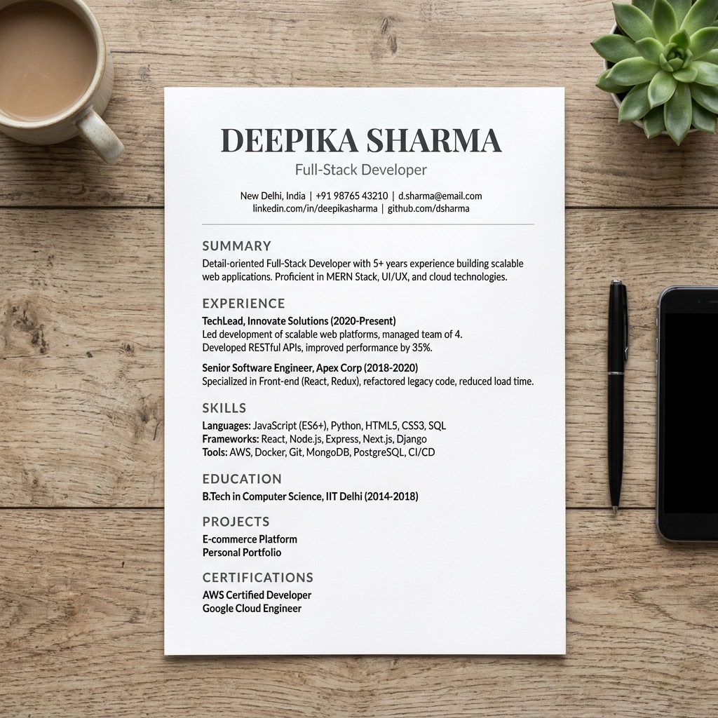 Clean Minimal Template